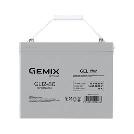 Аккумуляторные батареи Аккумуляторная батарея Gemix GL12-80 Серый